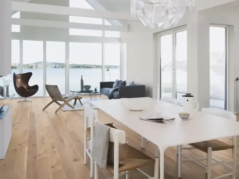 Трислоен паркет BOEN Oak Espressivo White GBG8ZMFD с омаслена повърхност